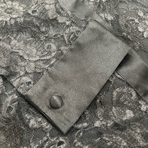 Victoria’s Secret Gold Label Satin & Lace Button-Down Slip Dress | Size M/L - Picture 9 of 9